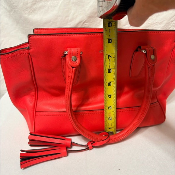 Coach Legacy Medium Candace Carryall in vermillion red glove-tanned leather - Picture 12 of 12